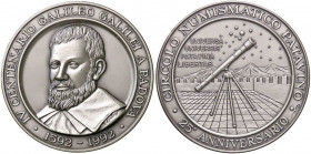 MEDAGLIE - CITTA' - Padova - Medaglia 1992 - IV centenario di Galilei RRR AG Ø 60Circolo numismatico patavino, 10 pezzi coniati, questo è il n. 9 In c...