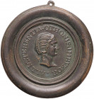 MEDAGLIE - PERSONAGGI - Alba Terenzia (madre di Otone) (I° sec.) - Placchetta uniface (XVIII secolo) PE Ø 80
SPL