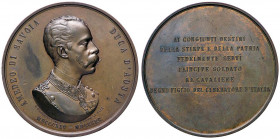 MEDAGLIE - PERSONAGGI - Amedeo di Savoia duca d'Aosta (Amedeo I di Spagna) (1845-1890) - Medaglia 1890 - Per la sua morte AE Opus: Farnesi-O'Connol Ø ...