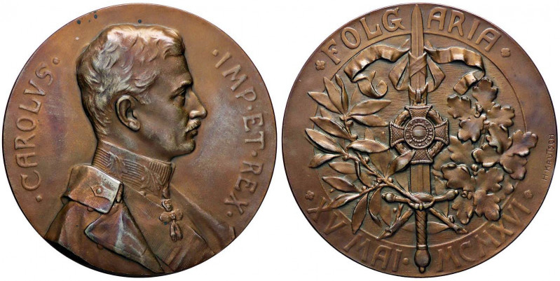 MEDAGLIE ESTERE - AUSTRIA - Carlo I (1916-1918) - Medaglia 1916 - Folgaria AE Ø ...