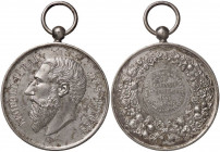 MEDAGLIE ESTERE - BELGIO - Leopoldo II (1865-1909) - Medaglia 1897 - Esposizione orticola AE Ø 50
qFDC