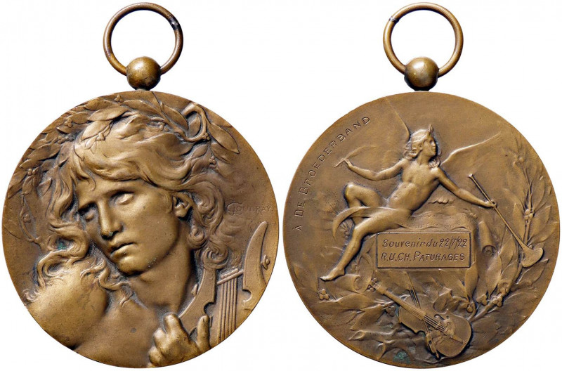 MEDAGLIE ESTERE - FRANCIA - Terza Repubblica (1870-1940) - Medaglia 1922 AE Ø 68...