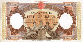 CARTAMONETA - BANCA d'ITALIA - Repubblica Italiana (monetazione in lire) (1946-2001) - 10.000 Lire - Rep. Marinare 24/01/1959 Alfa 839; Lireuro 73O Me...