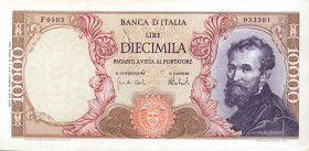 CARTAMONETA - BANCA d'ITALIA - Repubblica Italiana (monetazione in lire) (1946-2001) - 10.000 Lire - Michelangelo 15/02/1973 Alfa 856; Lireuro 74 G Ca...