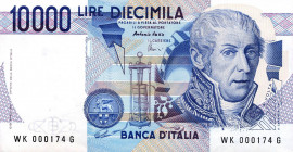 CARTAMONETA - BANCA d'ITALIA - Repubblica Italiana (monetazione in lire) (1946-2001) - 10.000 Lire - Volta 19/08/1998 Alfa 876; Lireuro 76K Fazio/Amic...