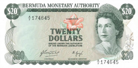 CARTAMONETA ESTERA - BERMUDA - Elisabetta II (1952) - 20 Dollari 01/03/1976 Pick 31
qFDS