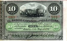 CARTAMONETA ESTERA - CUBA - Repubblica - 10 Pesos 15/05/1896
qFDS