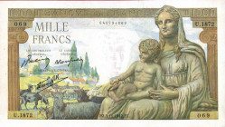 CARTAMONETA ESTERA - FRANCIA - Governo di Vichy (1940-1944) - 1.000 Franchi 05/11/1942
qFDS