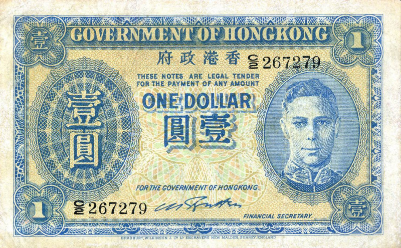 CARTAMONETA ESTERA - HONG KONG - Giorgio VI (1936-1952) - Dollaro (1940-41) Pick...