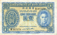 CARTAMONETA ESTERA - HONG KONG - Giorgio VI (1936-1952) - Dollaro (1940-41) Pick 316
qBB