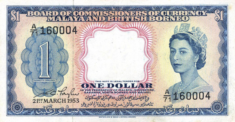 CARTAMONETA ESTERA - MALAYA AND BRITISH BORNEO - Elisabetta II (1952) - Dollaro ...