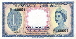 CARTAMONETA ESTERA - MALAYA AND BRITISH BORNEO - Elisabetta II (1952) - Dollaro 21/03/1953 Pick 1
BB+