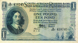 CARTAMONETA ESTERA - SUD AFRICA - Elisabetta II (1952) - Sterlina 19/01/1956 Pick 92 Valore in inglese a afrikans
Valore in inglese a afrikans - 
BB...