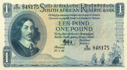 CARTAMONETA ESTERA - SUD AFRICA - Elisabetta II (1952) - Sterlina 27/01/1956 Pick 92 Valore in afrikans e inglese
Valore in afrikans e inglese - 
qS...