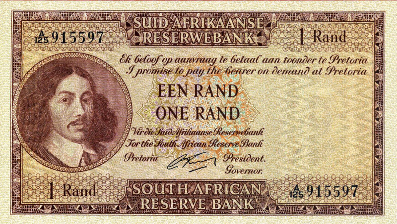 CARTAMONETA ESTERA - SUD AFRICA - Repubblica (1960) - Rand (1961-65) Kr. 103 Val...