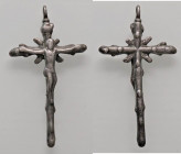 VARIE - Articoli religiosi Croce in AG del XVIII secolo, mm 29x54, gr. 8,44
Ottimo