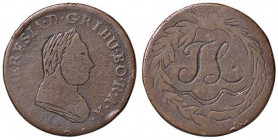 VARIE - Gettoni Maria Teresa, incisione su una moneta da 3 kreuzer
MB