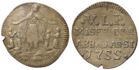 VARIE - Tessere e sigilli Abbiategrasso - 1755, tessera di misericordia, gr. 5,16
BB+