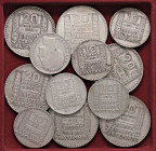 LOTTI - Estere FRANCIA - 20 e 10 franchi, 6 per tipo Lotto di 12 monete
Lotto di 12 monete
BB÷SPL