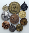 LOTTI - Medaglie RELIGIOSE - Lotto di 10 medaglie, quella del centro dantesco è in AG
BB÷FDC