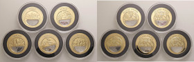 LOTTI - Medaglie VARIE - Lotto di 5 medaglie con minerale
FDC