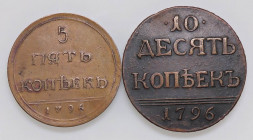 LOTTI - Falsi (da studio, moderni, ecc.) RUSSIA - Lotto di 2 monete
BB