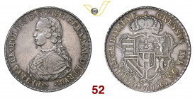 FIRENZE PIETRO LEOPOLDO I DI LORENA (1765-1790) Francescone da 10 Paoli 1767 MIR 376/2 Ag g 27,35 • Gradevole patina q.SPL