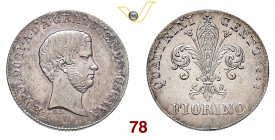 FIRENZE LEOPOLDO II DE' MEDICI (1824-1859) Fiorino 1858 MIR 453/7 Ag g 6,85 SPL