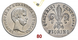 FIRENZE LEOPOLDO II DI LORENA (1824-1859) Fiorino 1858 Pagani 139 Ag g 6,82 q.FDC
