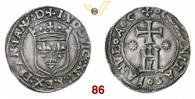 GENOVA LUIGI XII (1507) Lira s.d. CNI 22/56 MIR 156 Ag g 12,15 • Bella patina; Ex asta Varesi 45 del 2005, lotto 203 BB