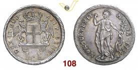 GENOVA DOGI BIENNALI, III fase (1637-17979 1 Lira 1794 MIR 324a/1 CNI 8 Ag g 4,15 • Bella patina SPL