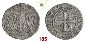 MILANO ENRICO VII DI LUSSEMBURGO, Re e Semper Augustus (1310-1313) Grosso s.d. D/ Aquila R/ Croce con trifogli MIR 75 CNI 14 Ag g 2,94 MB