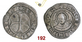 MILANO AZZONE VISCONTI (1329-1339) Ottavo di Soldo s.d. D/ Busto frontale di S. Ambrogio e sigle A Z R/ Croce MIR 89 CNI 17 Mi g 0,90 MB/BB