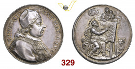 ROMA BENEDETTO XIV (1740-1758) Medaglia "premio dell'accademia di S. Luca" (1750) Jub. Ag g 35,2 mm 43 • Bella patina; segnetti lungo tutto il bordo S...