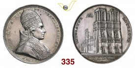 ROMA PIO VII (1800-1823) Medaglia "incoronazione di Napoleone a Notre Dame" 1804 XIII Bramsen 349 Ag g 34,3 mm 41 • Colpetti al bordo q.SPL