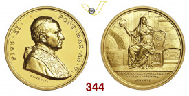 ROMA PIO XI (1922-1939) Medaglia "pontificio istituto di archeologia cristiana" 1926 V Ba. E926 Au g 52,1 mm 44 FDC/proof