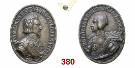 VITTORIO AMEDEO I (1630-1637) Medaglia s.d. D/ Busto di Vittorio Amedeo R/ Busto di Cristina di Francia U.di S. 135 Ae g 25,86 mm 35x51 • Ex Varesi, a...