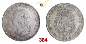 CARLO EMANUELE III (1730-1773) Scudo da 6 Lire 1757 Torino MIR 946c Ag g 35,06 BB+
