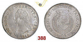 VITTORIO AMEDEO III (1773-1796) Mezzo Scudo 1789 Torino MIR 988p Ag g 17,52 • Millesimo interessante BB÷SPL