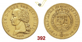 VITTORIO EMANUELE I (1802-1821) 20 Lire 1816 Torino MIR 1028a Pagani 4 Au g 6,39 BB