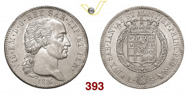 VITTORIO EMANUELE I (1802-1821) 5 Lire 1816 Torino Pagani 10 Ag 25,00 SPL÷FDC