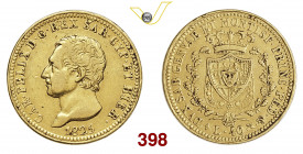CARLO FELICE (1821-1831) 40 Lire 1825 Torino Pagani 42 Au g 12,87 MB