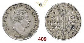 CARLO FELICE (1821-1831) 25 Centesimi 1829 Torino Pagani 123 Ag g 1,21 BB+