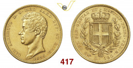 CARLO ALBERTO (1831-1849) 100 Lire 1835 Torino Pagani 645 MIR 1117 Au g 32,26 q.SPL