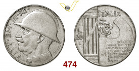 VITTORIO EMANUELE III (1900-1946) 20 Lire "elmetto o cappellone" 1928 VI Roma MIR 1129a Pagani 680 Ag g 20,00 BB
