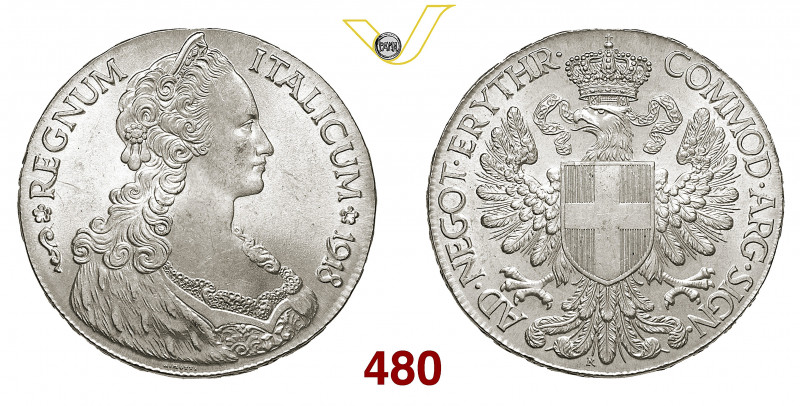 VITTORIO EMANUELE III - monetazione per l'Eritrea (1900-1946) Tallero 1918 Roma ...