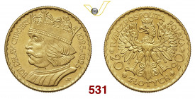 POLONIA REPUBBLICA (dal 1919) 20 Zlotych 1925 Varsavia Varesi 579 Au g 6,44 q.FDC