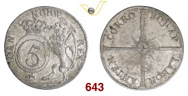 NORVEGIA CRISTIANO V (1670-1699) 1 Marco 1684 Christiania Hede 18 Ag g 5,01 BB÷SPL