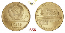 RUSSIA 100 Rubli 1980 Leningrado Fb. 187 Au FDC