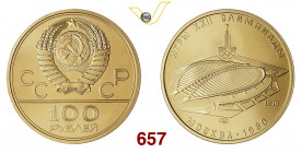 RUSSIA 100 Rubli 1980 Leningrado Fb. 189 Au FDC